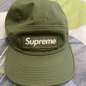 Supreme Olive 5-Panel Box logo hat